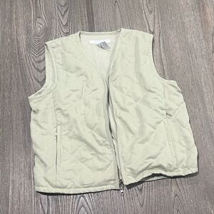 Geoffrey Beene Sport Light Mint Green Quilted Vest Size M